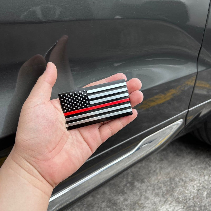 A Pair Of American Flag And Map Stickers Suitable For American Trucks