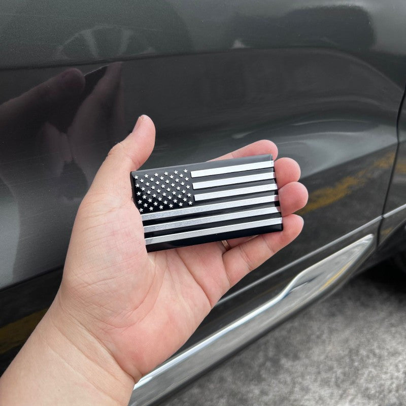 A Pair Of American Flag And Map Stickers Suitable For American Trucks