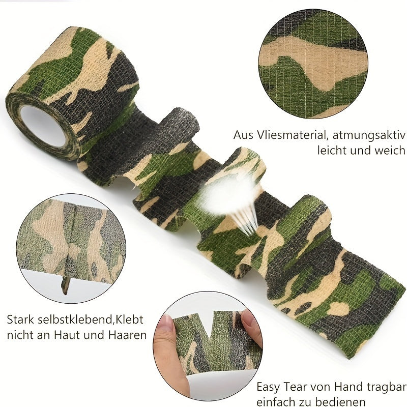 1.97inch x 177.17inch Roll of Multicolor Self-Adhesive Stretch Tape + FREE CAMOUFLAGE CAP [LAST UNITS AVAILABLE]