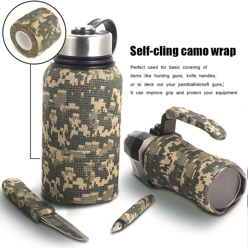 1.97inch x 177.17inch Roll of Multicolor Self-Adhesive Stretch Tape + FREE CAMOUFLAGE CAP [LAST UNITS AVAILABLE]