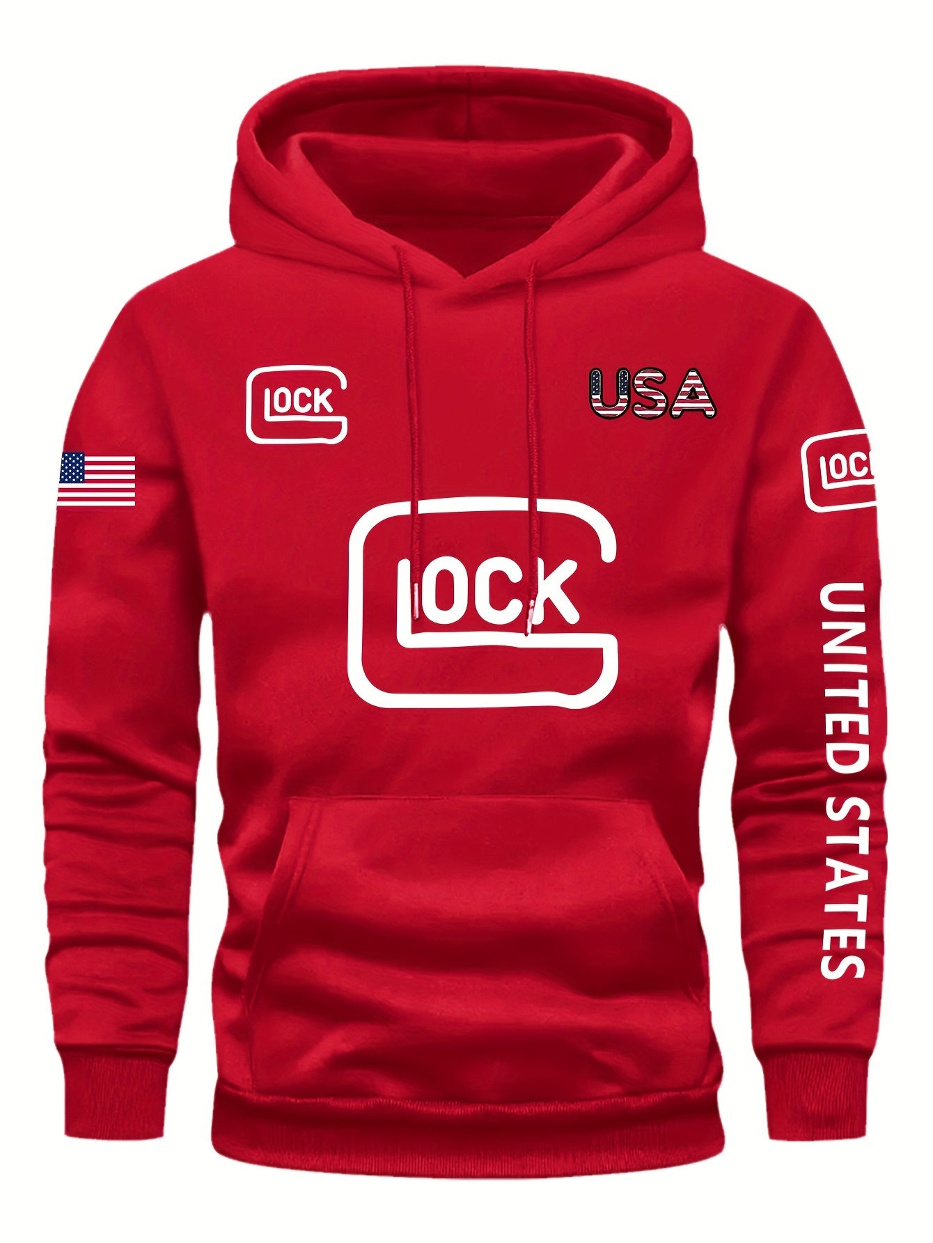 Glock LOCK Graphic Print Casual Hoodie + FREE CAMOUFLAGE CAP [LAST UNITS AVAILABLE]