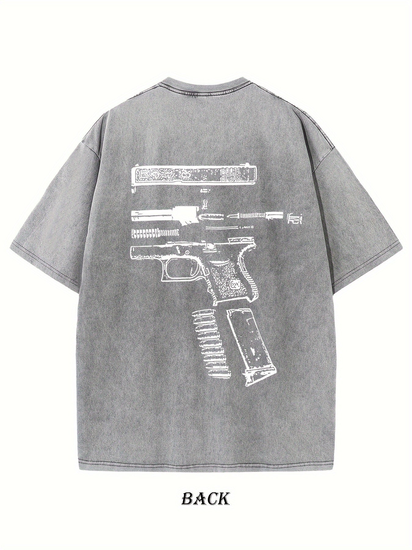 IN GLOCK WE TRUST Graphic Print Heavyweight Basic T-shirt Cotton + FREE CAMOUFLAGE CAP [LAST UNITS AVAILABLE]