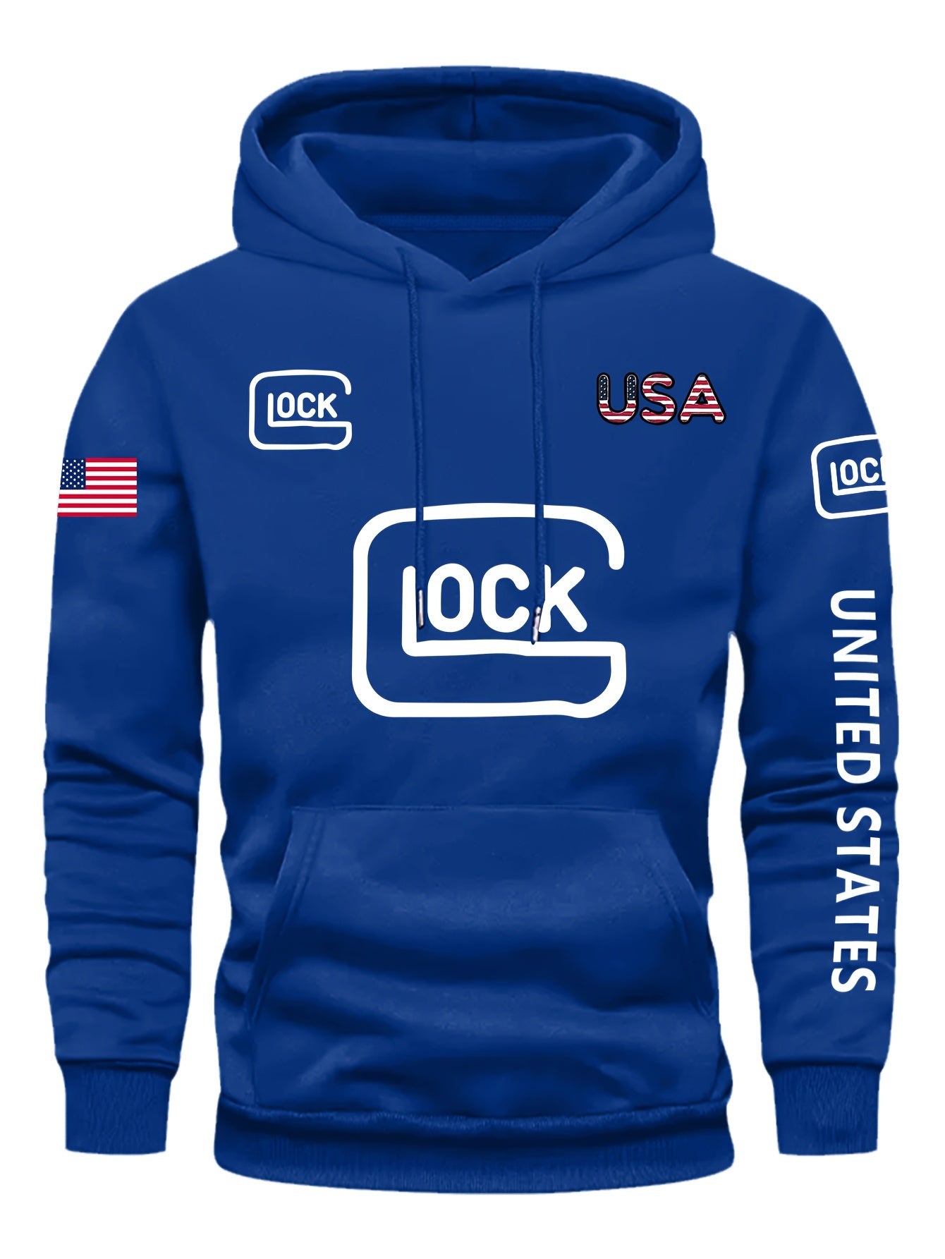 Glock LOCK Graphic Print Casual Hoodie + FREE CAMOUFLAGE CAP [LAST UNITS AVAILABLE]