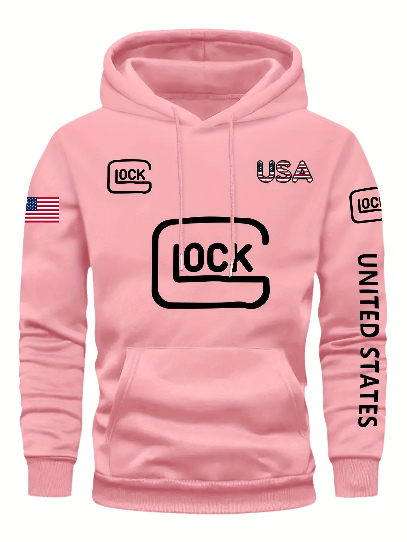 Glock LOCK Graphic Print Casual Hoodie + FREE CAMOUFLAGE CAP [LAST UNITS AVAILABLE]