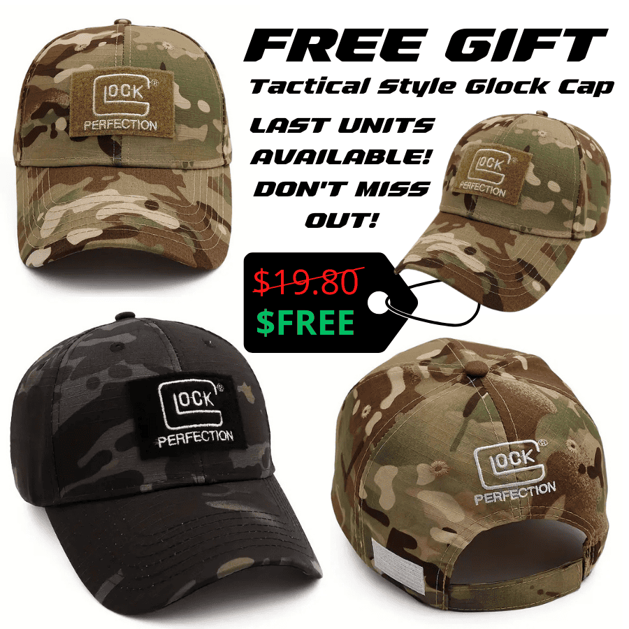 In Glock We Trust Men's Vintage Graphic + FREE CAMOUFLAGE CAP [LAST UNITS AVAILABLE]