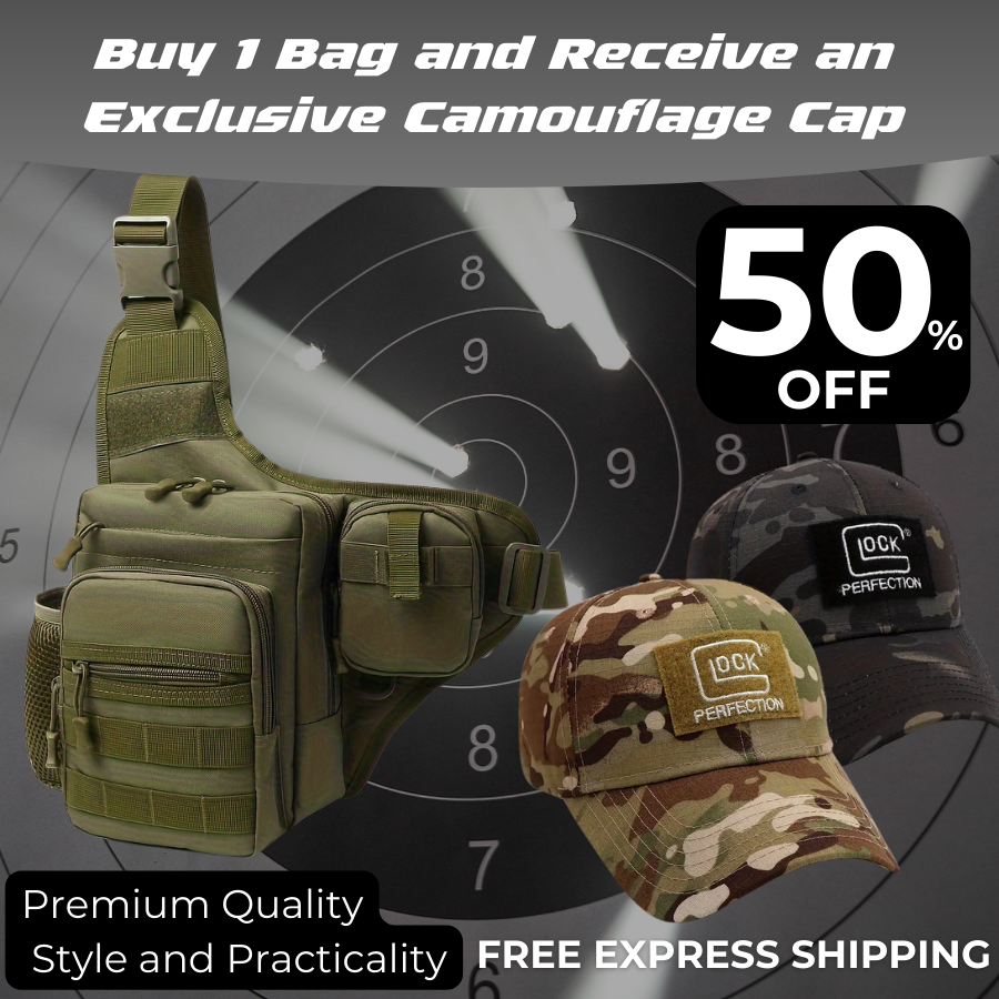 Leisure Crossbody Bag For Travel, Climbing, Camping + FREE CAMOUFLAGE CAP [LAST UNITS AVAILABLE]